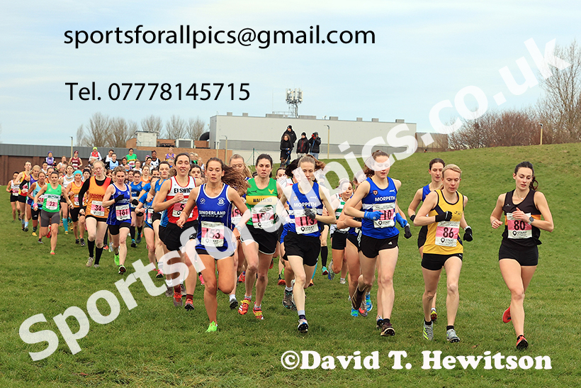 Senior womens 2024 NECAA Cross Country Champs., Temple Park, South Shields. Photo: David T. Hewitson/Sports for All Pics